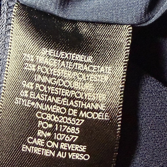 Alice + Olivia, Rushed Navy Blue Midi Dress - Picture 10 of 11